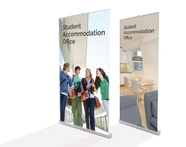 Wide banner stands